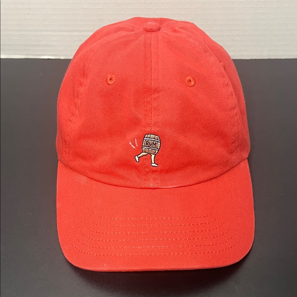 Vineyard Vines Coral Cap with Rum Barrel Logo